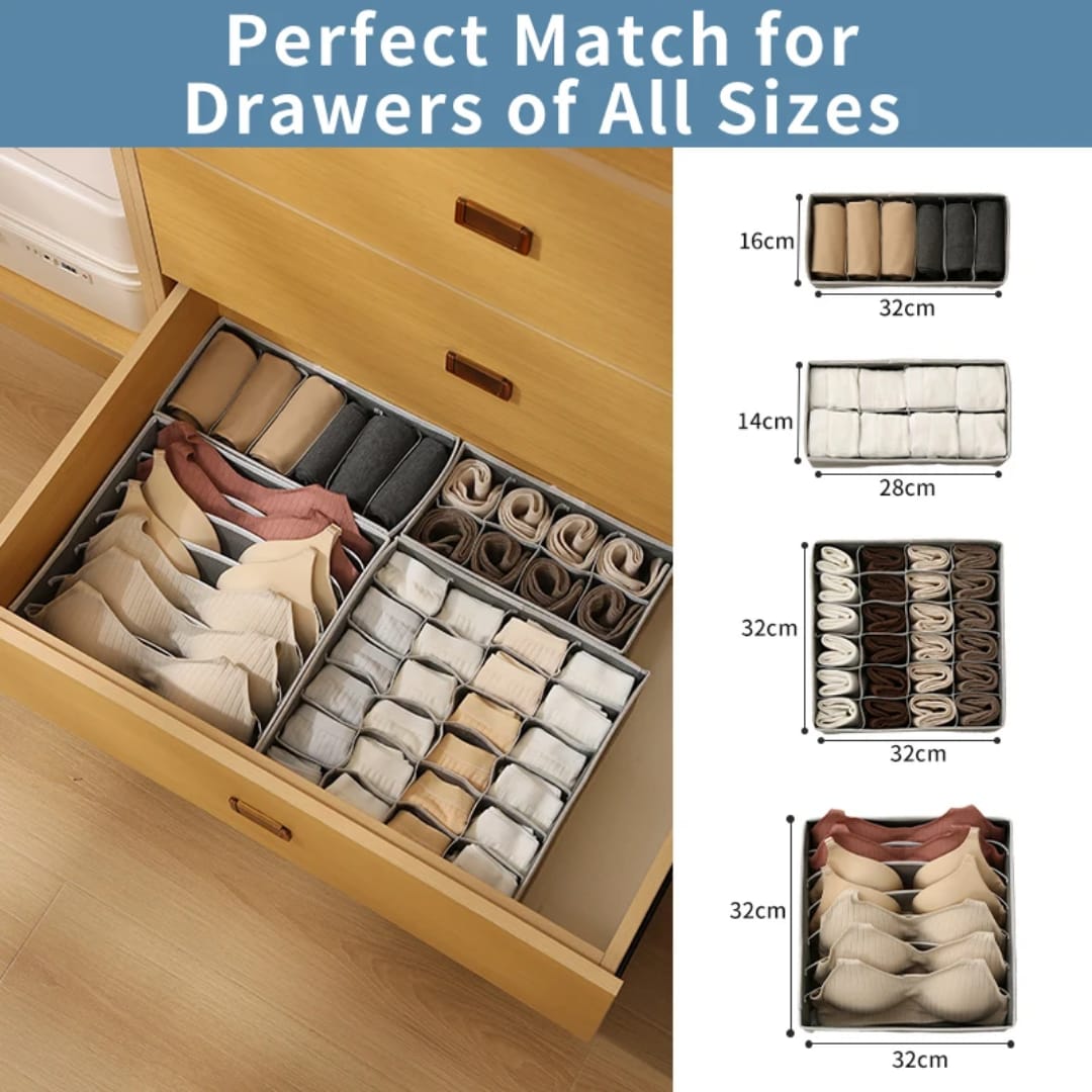 4 pcs under wear organizer